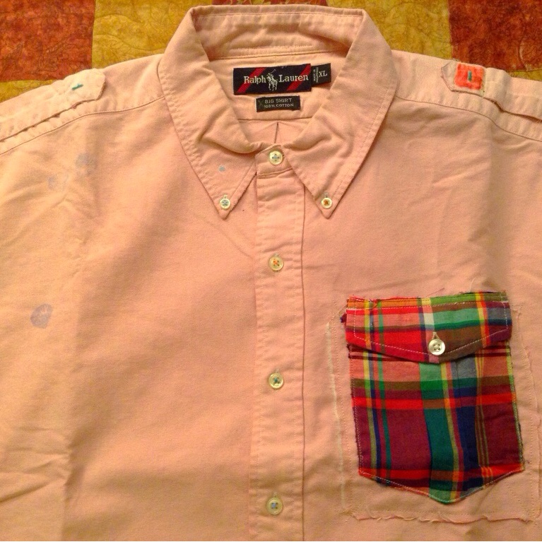 Custom-Polo Ralph Lauren Soft Pink Oxford Big Shirt With Plaid Pocket